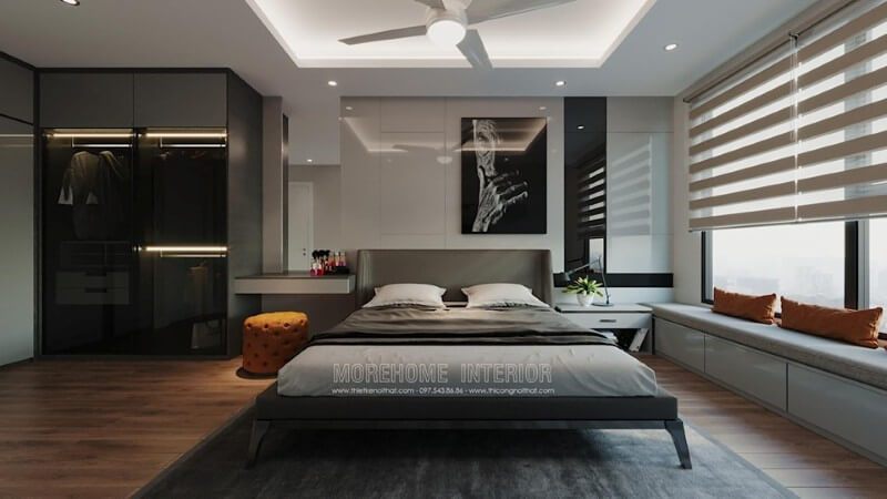 Collection #28 mẫu phòng ngủ chung cư phong cách nội thất hiện đại đẹp